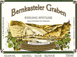 Dr H Thanisch 2006 Riesling Bernkasteler Graben Spatlese